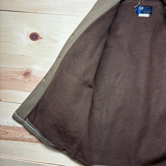 Vintage Cooper Sportswear Jacket Small Brown Wool Coat Newark New Jersey 70s - Picture 9 of 16